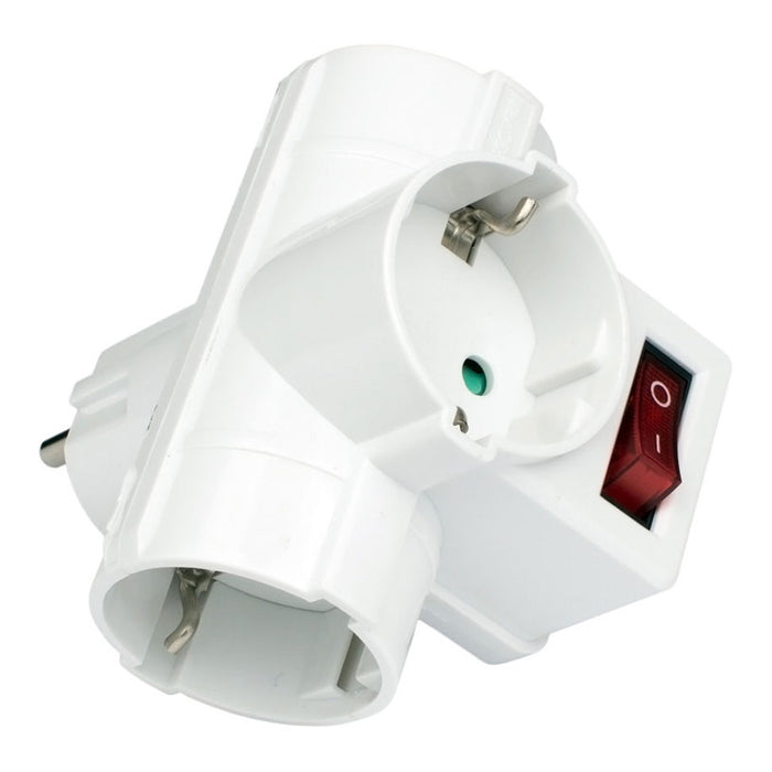 Разклонител XMART 3ГН.КЛЮЧ GBK-01/03T БЯЛ