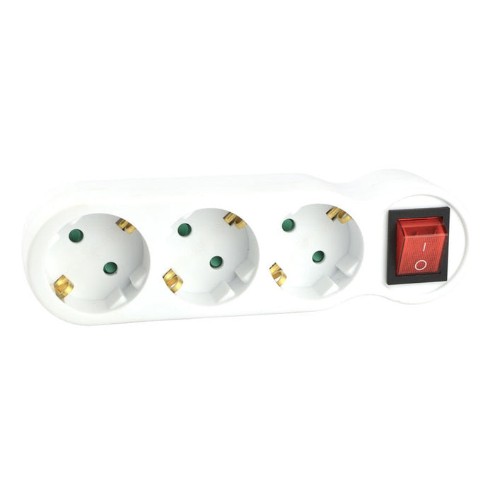 Разклонител XMART 3ГН.КЛЮЧ GZBK -01/03 БЯЛ