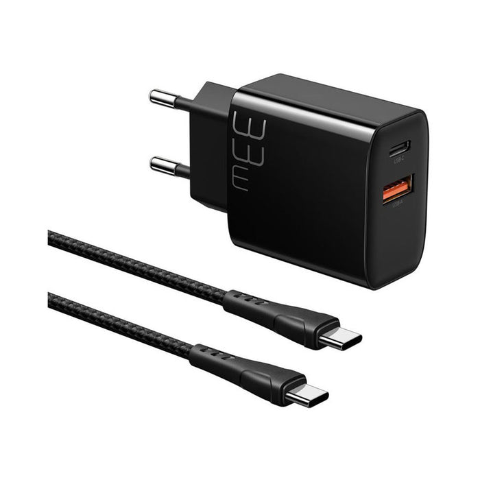 ЗАРЯДНО 220V XMART PD 33W+TYPE C BLACK