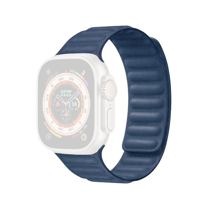 МАГНИТНА КАИШКА XMART WOOLEN APPLE WATCH BLUE 42-49