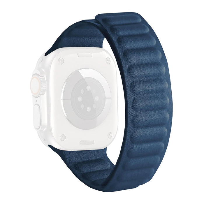 МАГНИТНА КАИШКА XMART WOOLEN APPLE WATCH BLUE 42-49