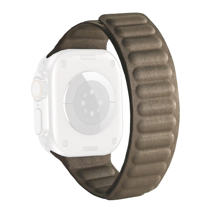 МАГНИТНА КАИШКА XMART WOOLEN APPLE WATCH BEIGE 42-49