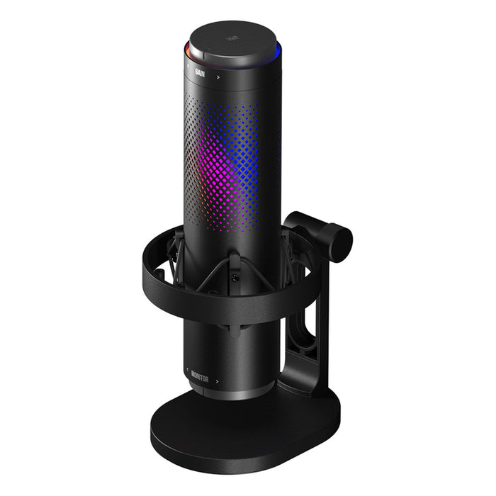 USB Микрофон за стрийминг XMART STREAMING SM-300 с RGB и регулиране на звука