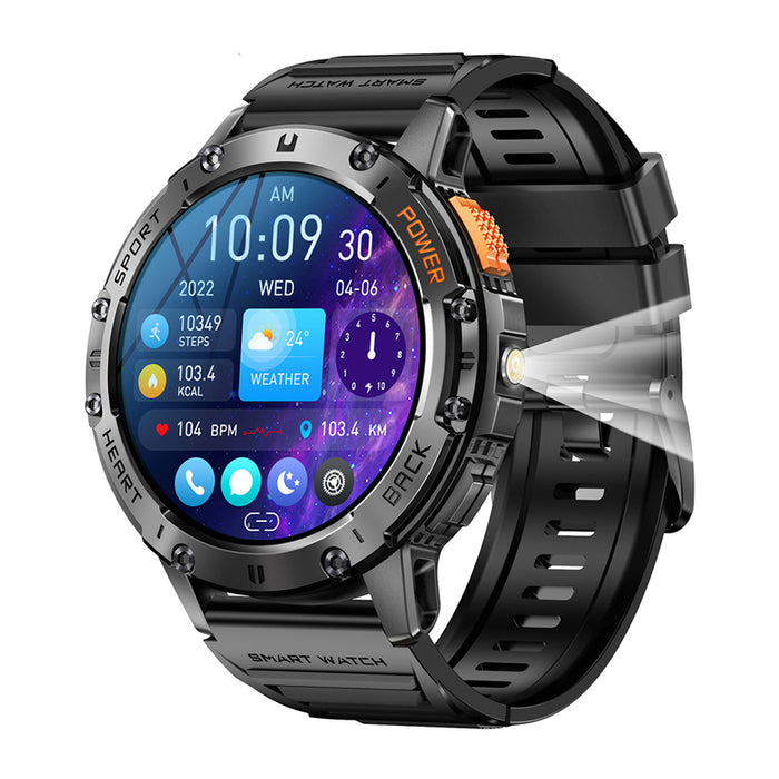 Смарт часовник XMART HK65 AMOLED BLCK-ORNG 49 MM, ПУЛСОМЕР, SPO2