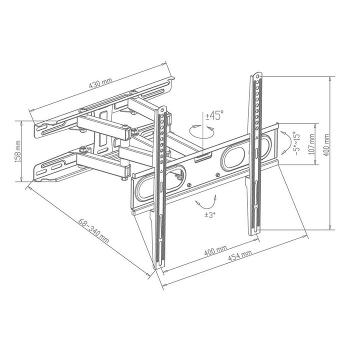 TV Стойка XMART 2665 MR4 ЧЕРЕН