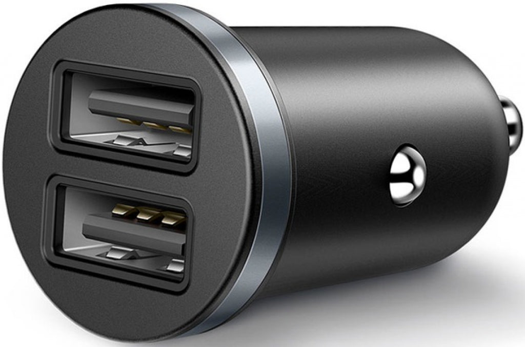 Зарядно за кола Xmart Dual USB 2.4A Black