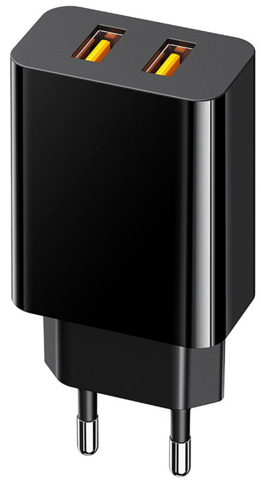 Зарядно устройство X-MART Dual USB CHARGER 18W Black