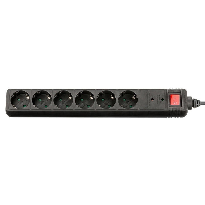 Разклонител XMART GNB-06K 1.5m Switch Black