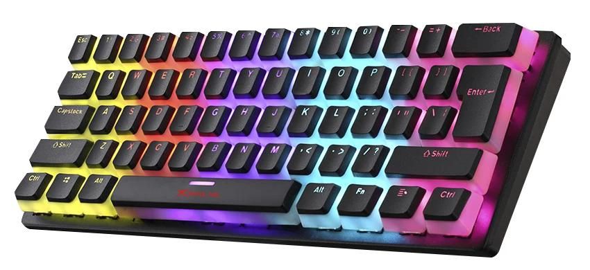 Механична клавиатура Xtrike ME – GK-985P, Rainbow, черна
