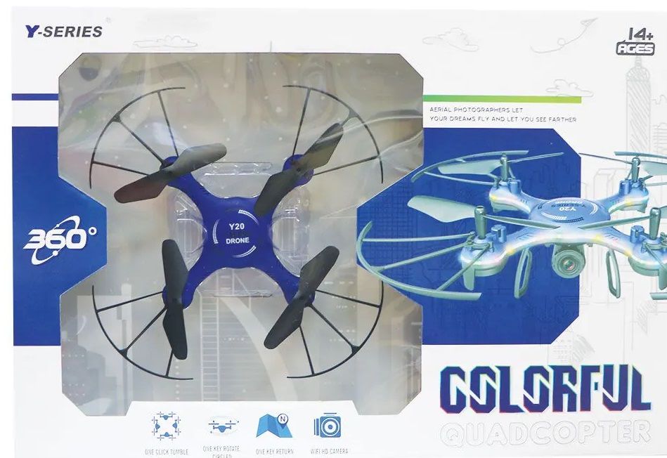 Дрон с цветни светлини и камера Y-Series - Colorful Quadcopter Y20