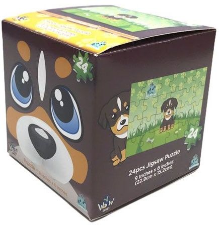Пъзел Y Wow - PuzzleHeadz, куче, 24 части, Bobby