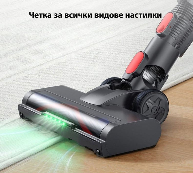 Вертикална прахосмукачка Yaber - L10, HEPA, лилав/сив