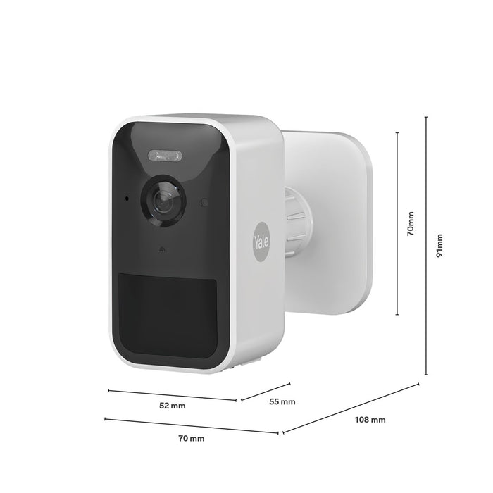 Yale SV-OC-1A-W охранителна камера Cube IP охранителна камера Вътрешна и външна 1080 x 1920 пиксела Стена