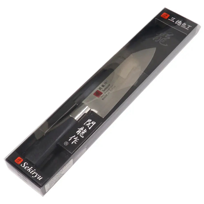 ЯПОНСКИ КУХНЕНСКИ НОЖ 16.5 CM SАNTOKU BLACK SEKIRYU