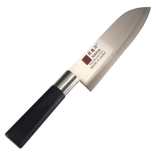 ЯПОНСКИ КУХНЕНСКИ НОЖ 16.5 CM SАNTOKU BLACK SEKIRYU