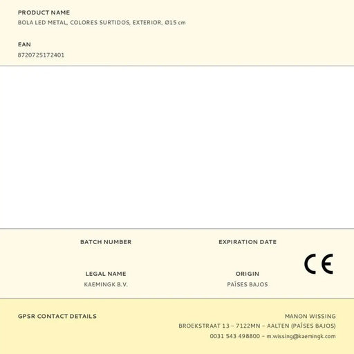 Ярка декорация Lumineo Pall Ø 15 cm