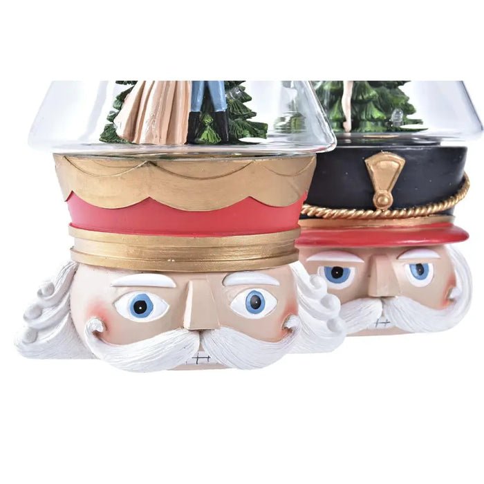 Ярка декорация DKD Home Decor Коледа Червен Бял (15 x 13,5