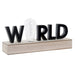 Ярка декорация DKD Home Decor World Черен Метал Дървен MDF