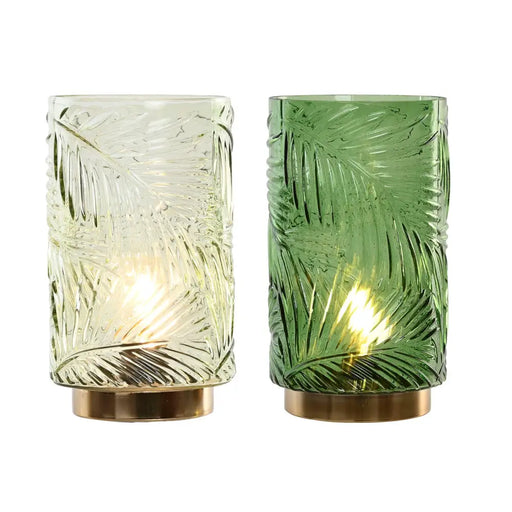 Ярка декорация Home ESPRIT Метал Кристал Тропически 14 x 14
