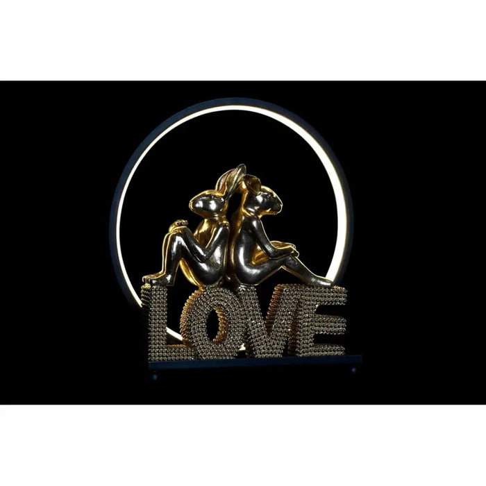Ярка декорация DKD Home Decor Love Смола Заек love 30 x 11