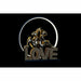 Ярка декорация DKD Home Decor Love Смола Заек love 30 x 11