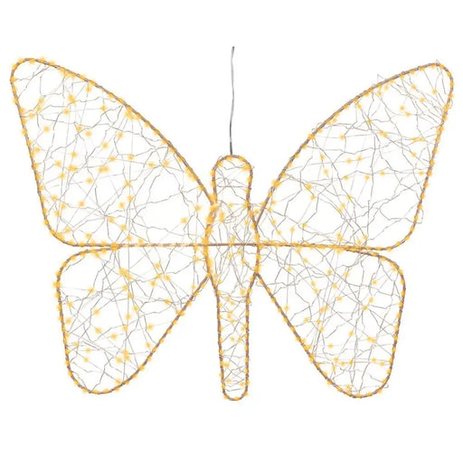 Ярка декорация Lumineo Златен Метал Пеперуди 43 x 58 cm