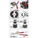 Yato YT-21735 Инструмент за кримпване Черен Червен