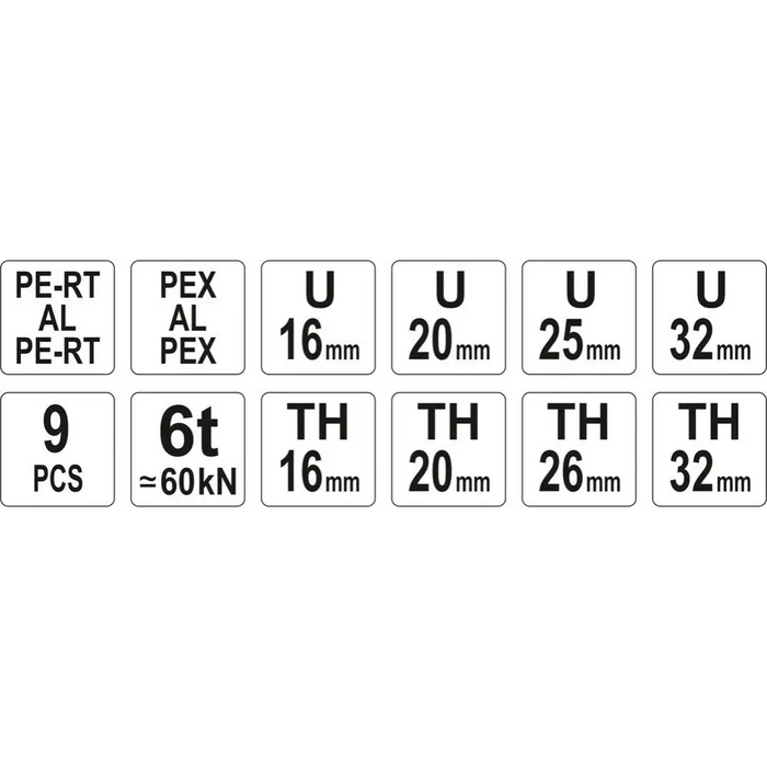 Yato YT-21735 Инструмент за кримпване Черен Червен