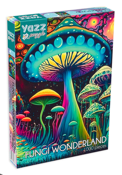 Пъзел Yazz Puzzle от 1000 части - Гъби в страната на Чудесата