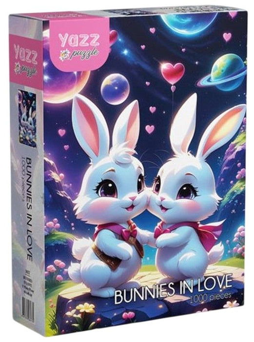 Пъзел Yazz Puzzle от 1000 части - Влюбени зайчета