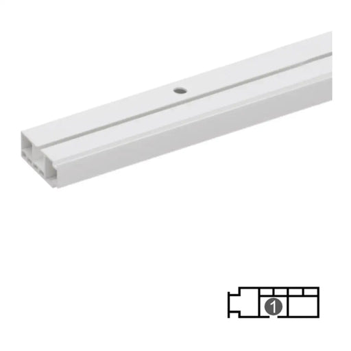 ЕДНОКАНАЛЕН PVC КОРНИЗ KARPOL 300 СМ.