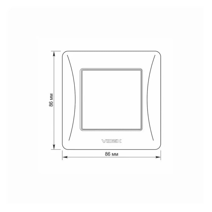 ЕДНОПОЛЮСЕН КЛЮЧ VF-BNSW1-W 10А BINERA VIDEX - БЯЛ