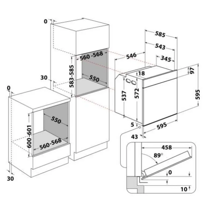 Електрическа фурна за вграждане Whirlpool - WTA C 8411 SC AN