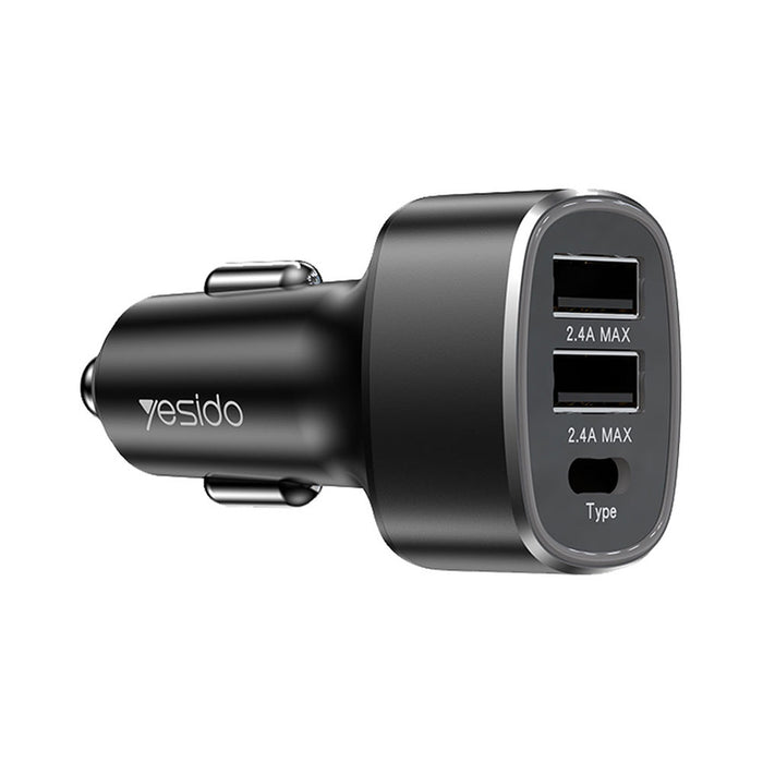 USB ЗАРЯДНО ЗА АВТОМОБИЛ 25W YESIDO
