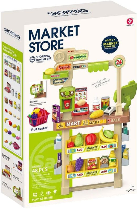 Игрален комплект Yifeng - Market Store Deluxe, 48 части
