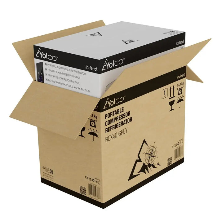 Yolco BCX40 хладилник Преносим (поставяне) 39 LF Сив