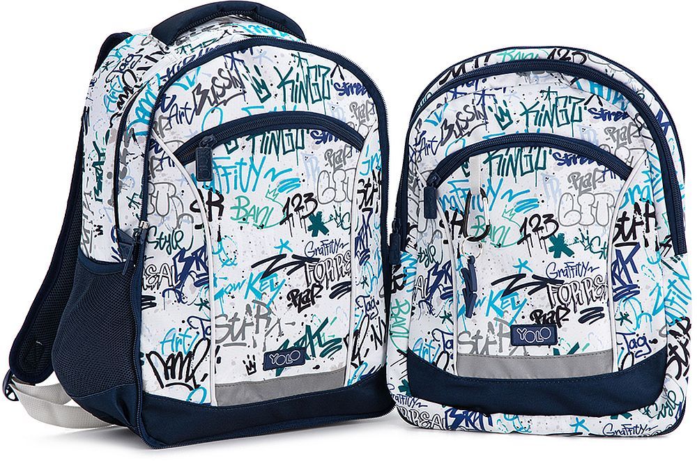 Ученическа раница YOLO Grafiti - 2 in 1