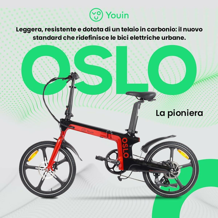 Електрически Велосипед Youin BK1900 OSLO Червен 250 W