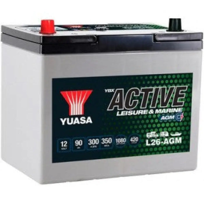 YUASA YBX ACTIVE LEISURE & MARINE AGM 90AH 300A L+