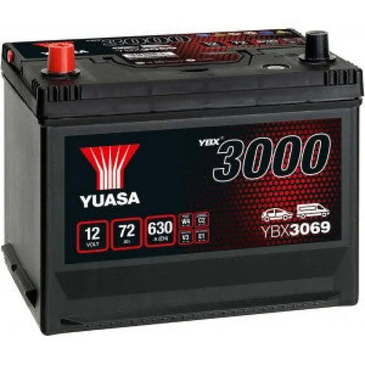 YUASA YBX3000 72AH 630A L+ JIS