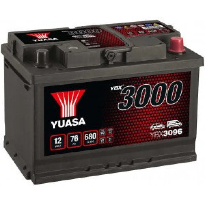 YUASA YBX3000 76AH 680A R+