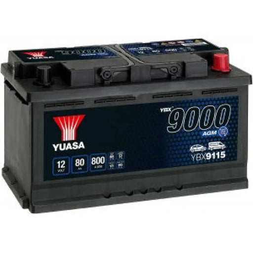 YUASA YBX9000 AGM 80AH 800A R+