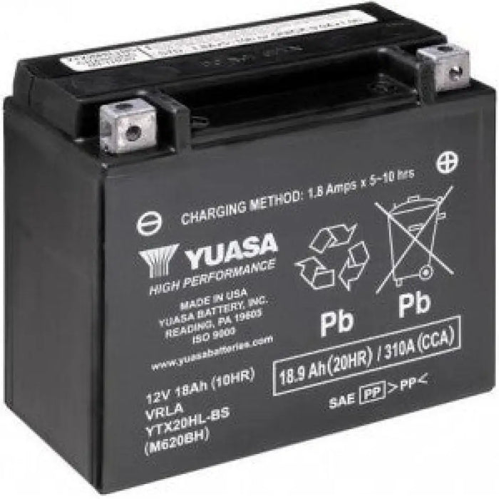 YUASA YTX20HL-BS 18.9AH 310A R+ AGM