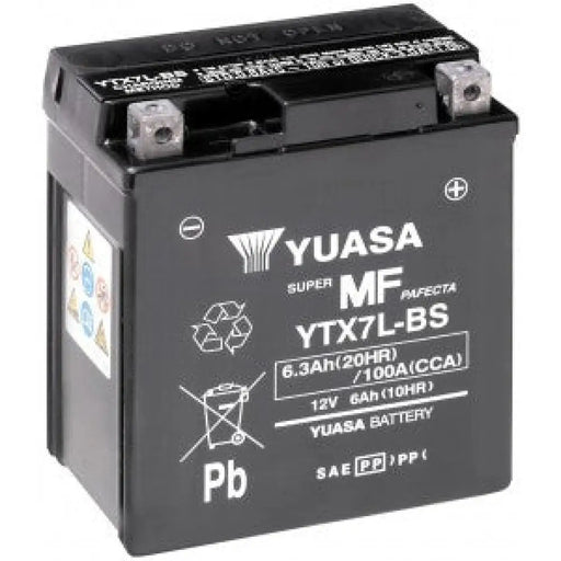YUASA YTX7L-BS 6.3AH 100A R+ AGM