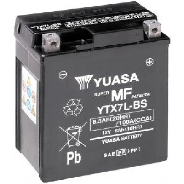 YUASA YTX7L-BS 6.3AH 100A R+ AGM