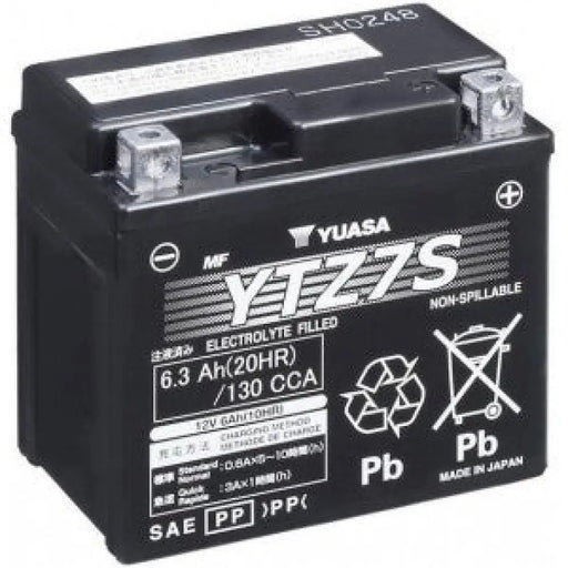 YUASA YTZ7S 6.3AH 130A R+ AGM