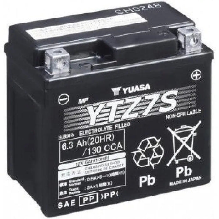 YUASA YTZ7S 6.3AH 130A R+ AGM