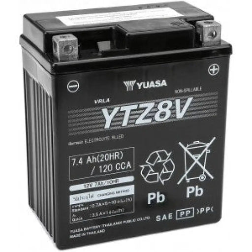 YUASA YTZ8V 7.4AH 120A R+ AGM
