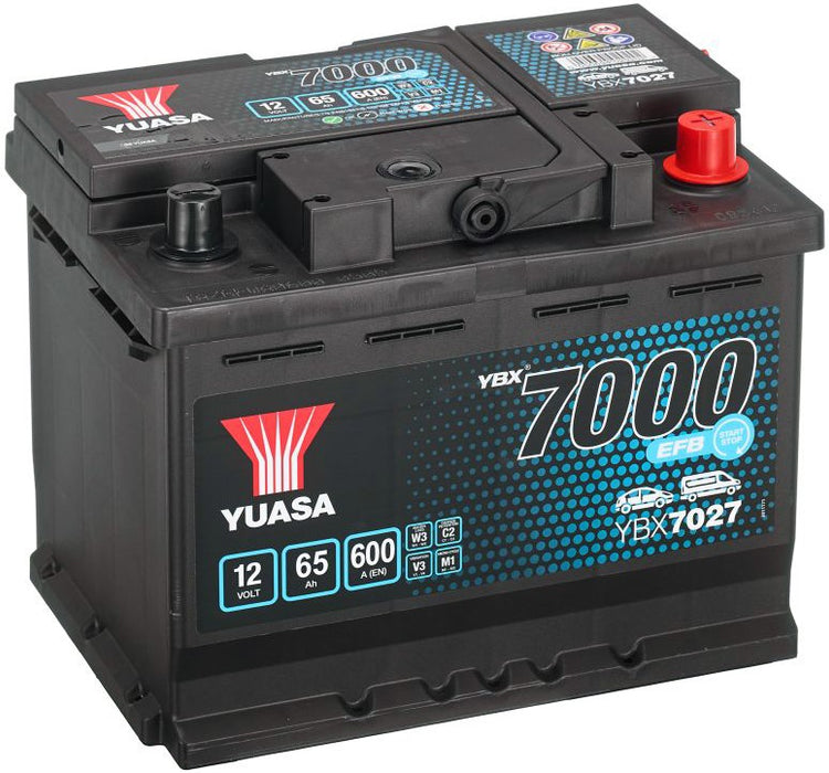 YUASA YBX7000 EFB 65AH 600A R+