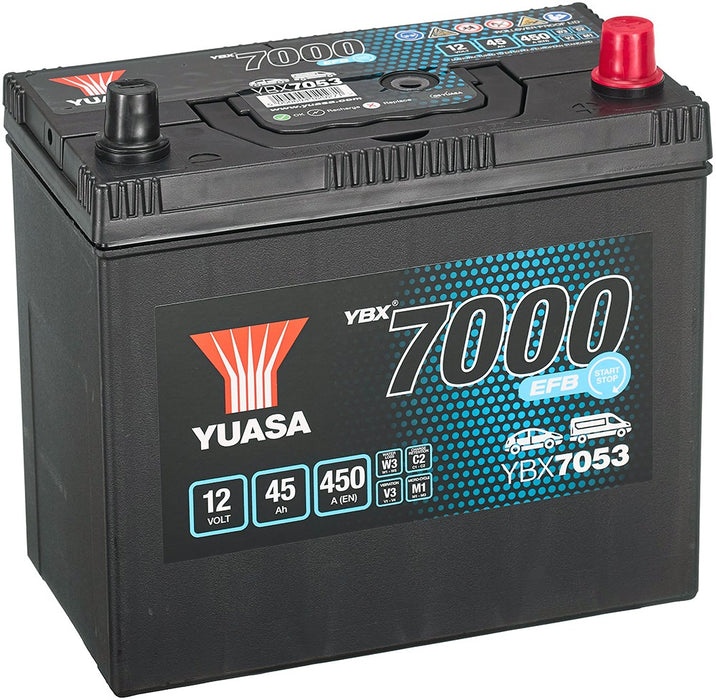 YUASA YBX7000 EFB 45AH 450A R+ JIS